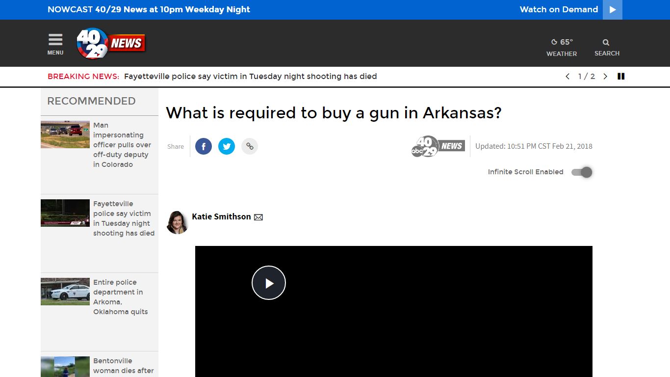 What is required to buy a gun in Arkansas? - KHBS