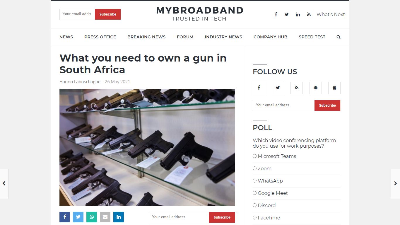 What you need to own a gun in South Africa - MyBroadband